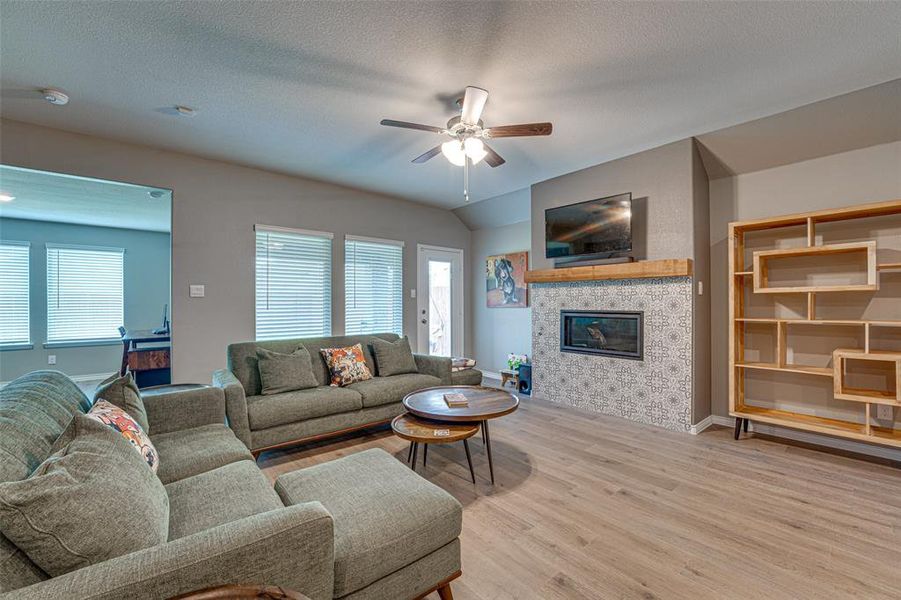 Furnished interior view inside a new home in Fireside by the Lake, Garland (Image 6).