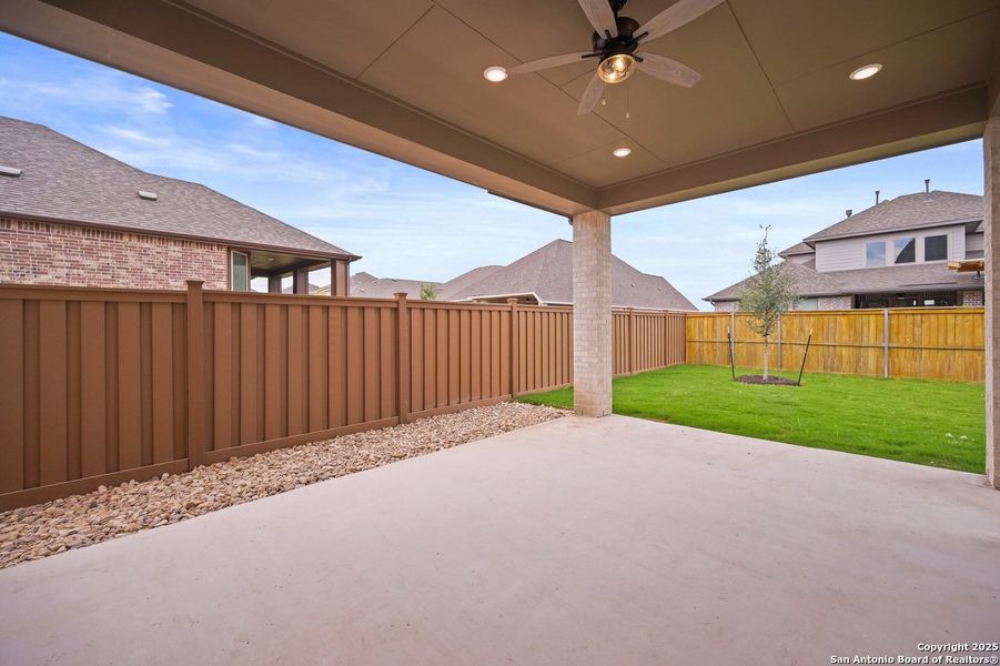 Exterior details and patio area of a home in , New Braunfels (Image 20). Exterior details and patio area of a home in , New Braunfels (Image 20).