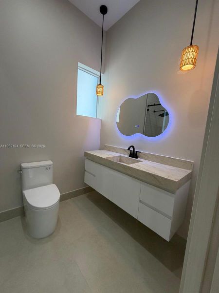 Furnished interior view inside a new home in , Miami (Image 16).