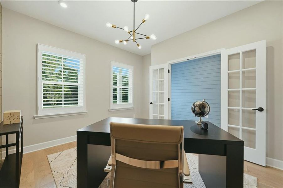 Furnished interior view inside a new home in , Atlanta (Image 39).