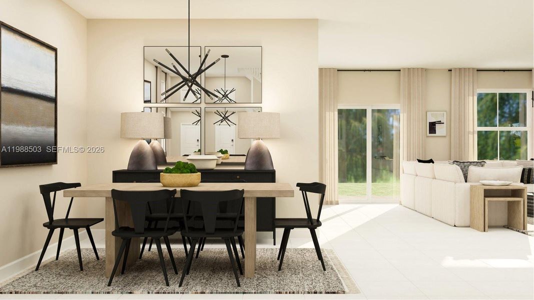 Furnished interior view inside a new home in , Homestead (Image 4).