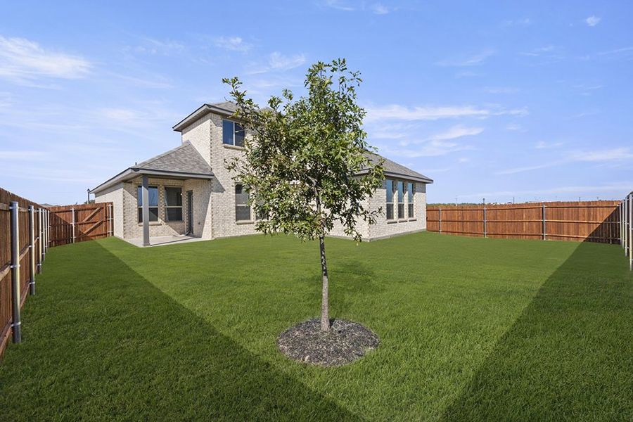 Representative exterior photo of a completed home built from the Newport by Impression Homes in Arcadia Trails, Balch Springs, TX (Image 24). Representative exterior photo of a completed home built from the Newport by Impression Homes in Arcadia Trails, Balch Springs, TX (Image 24).