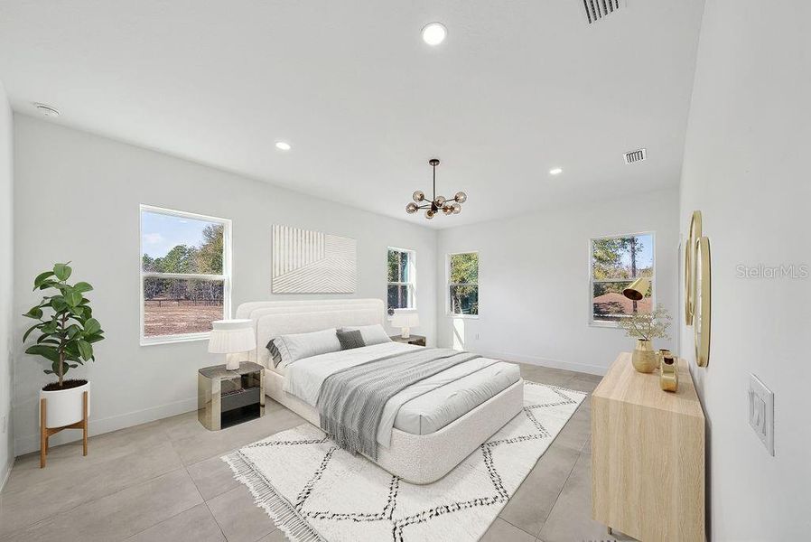 Furnished interior view inside a new home in , Ocala (Image 9).