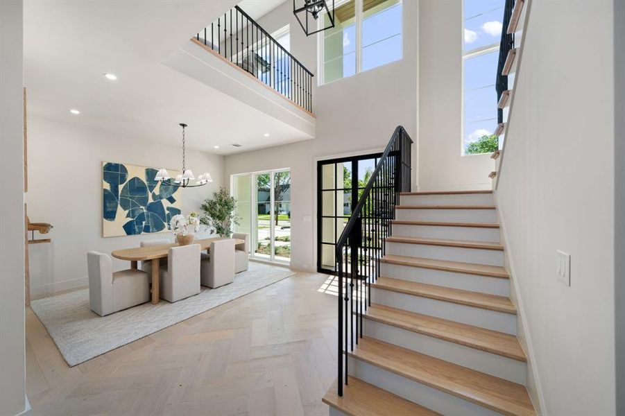 Furnished interior view inside a new home in , Dallas (Image 7).