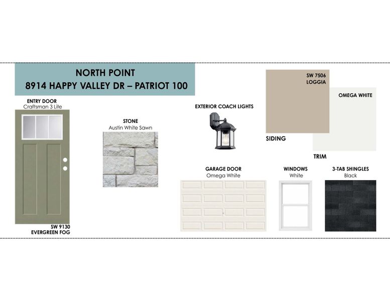 Sample of building materials used in homes in North Point, Temple (Image 2). Sample of building materials used in homes in North Point, Temple (Image 2).