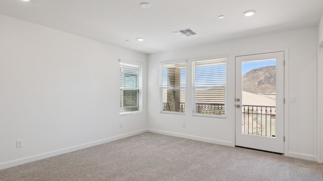 Spacious, unfurnished interior of a new home in The Buttes at Mystic, Peoria (Image 26). Spacious, unfurnished interior of a new home in The Buttes at Mystic, Peoria (Image 26).