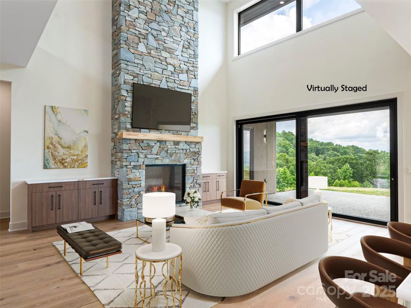 Furnished interior view inside a new home in , Hendersonville (Image 18).