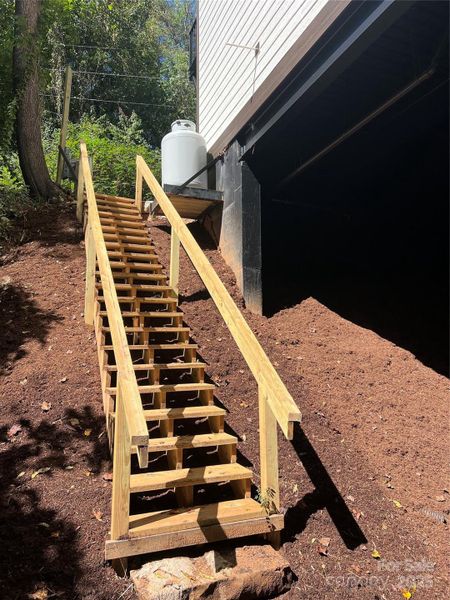 Stairs leading to the Streem Stairs leading to the Streem