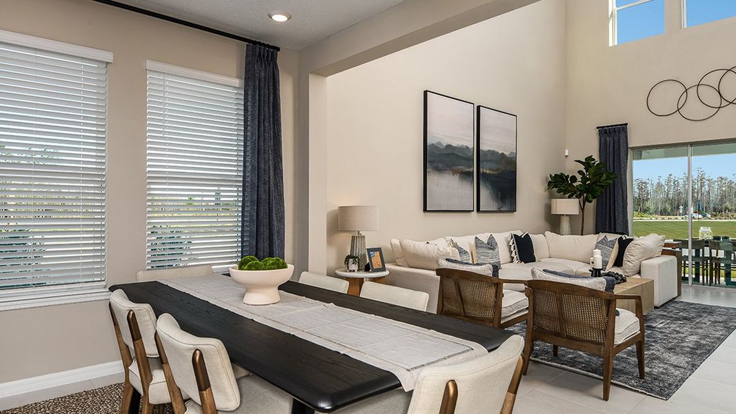 Furnished interior view inside a new home in Westview Community Group Page, Kissimmee (Image 14).
