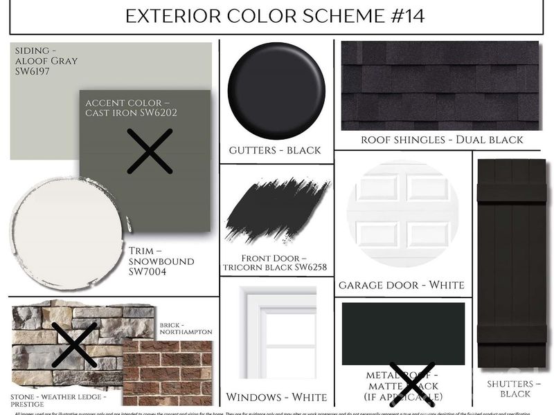 Sample of building materials used in homes in Enclave at Belmont, Belmont (Image 20).