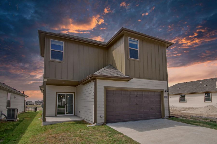 Rear garage entrance