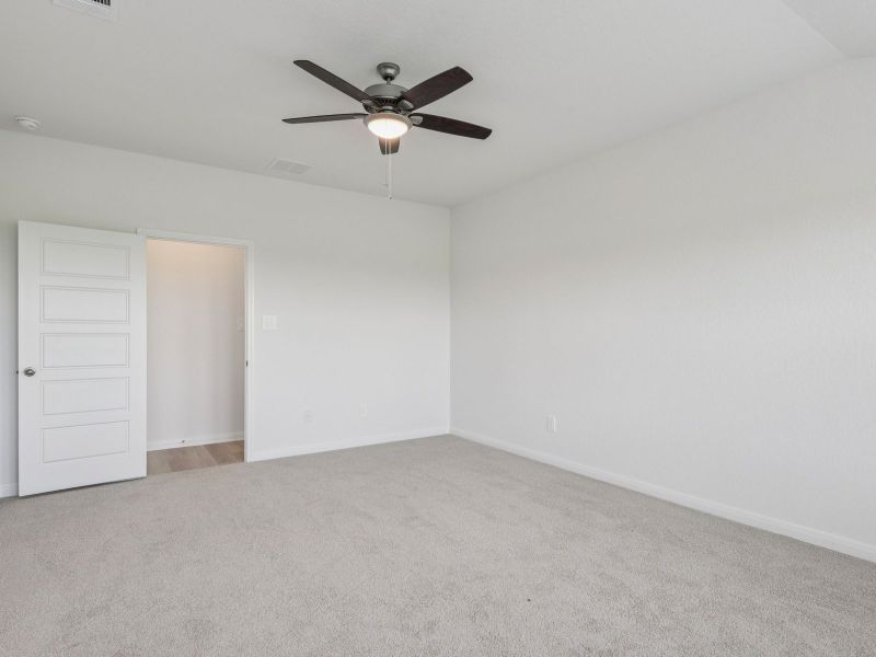 Primary suite in the Allen floorplan at a Meritage Homes community. Primary suite in the Allen floorplan at a Meritage Homes community.