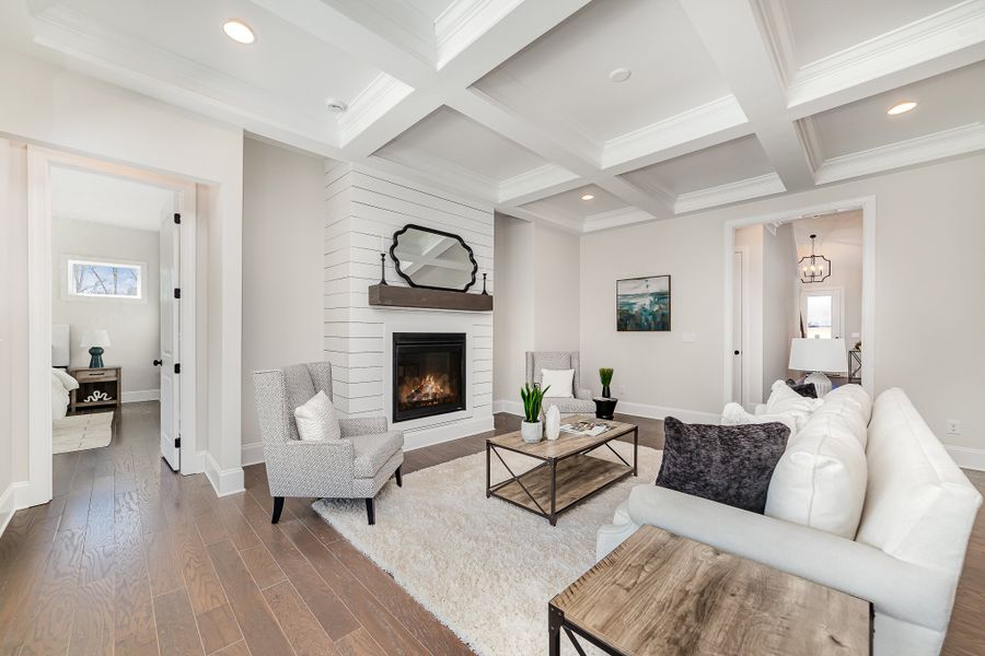 Representative furnished interior of a home built from the Madison by Greybrook Homes in Harbor Watch, Statesville (Image 11).