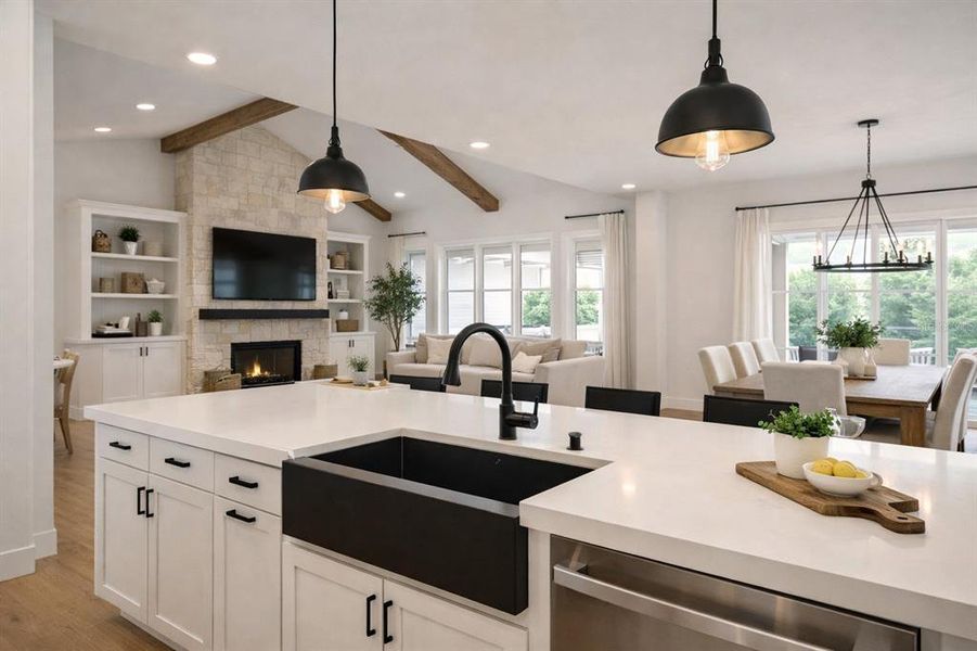 Furnished interior view inside a new home in , Oviedo (Image 13).