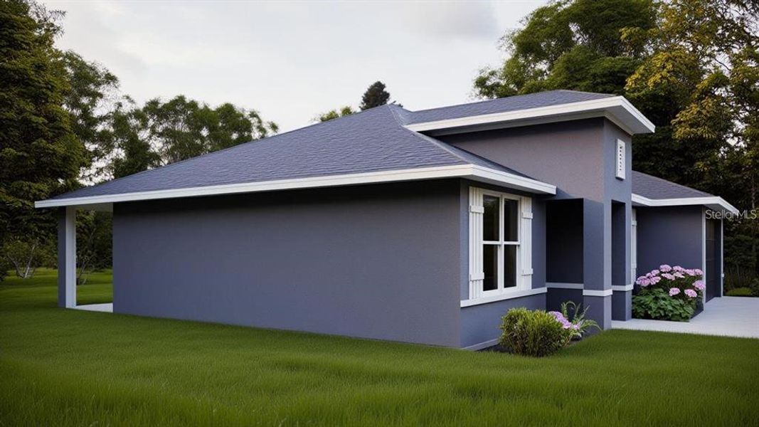 Front exterior of a new home in , Sanford, FL, highlighting curb appeal (Image 6).