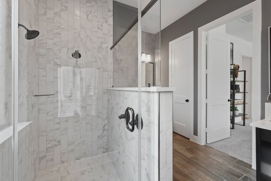 Representative furnished interior of a home built from the Oxford by Chesmar Homes in Attwater 55s, Waller (Image 11).