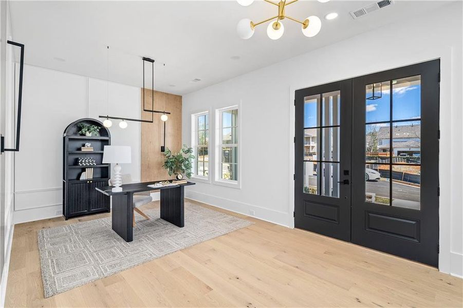 Furnished interior view inside a new home in Echo at Crabapple, Milton (Image 9).