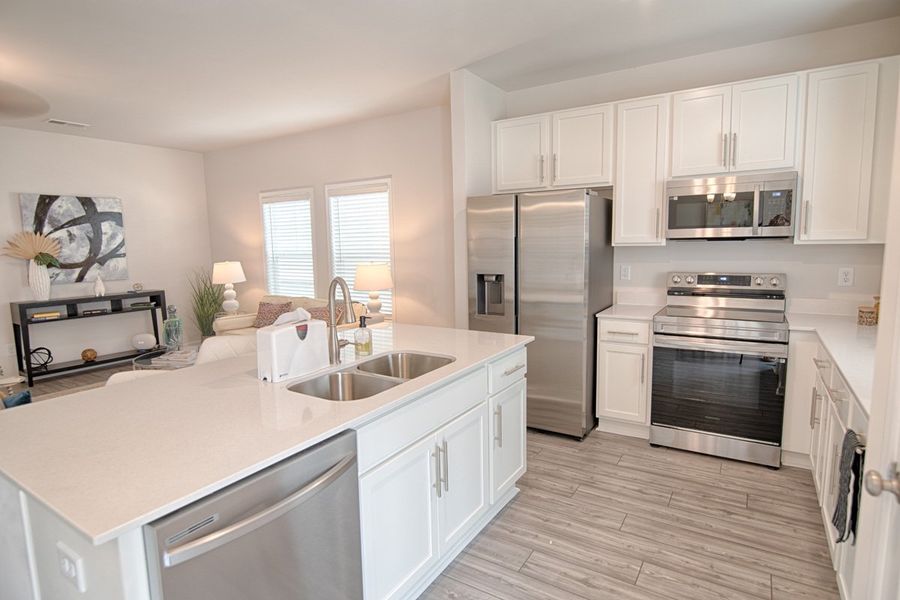 Representative furnished interior of a home built from the Cliffside by Hurricane Builders in Percival Village, Columbia (Image 7).
