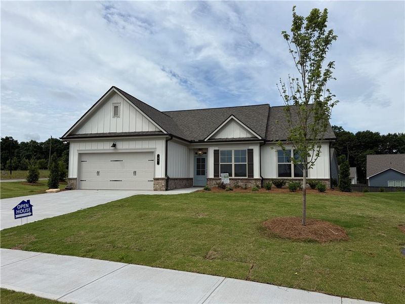 Front exterior of a new home in , Jefferson, GA, highlighting curb appeal (Image 28). Front exterior of a new home in , Jefferson, GA, highlighting curb appeal (Image 28).