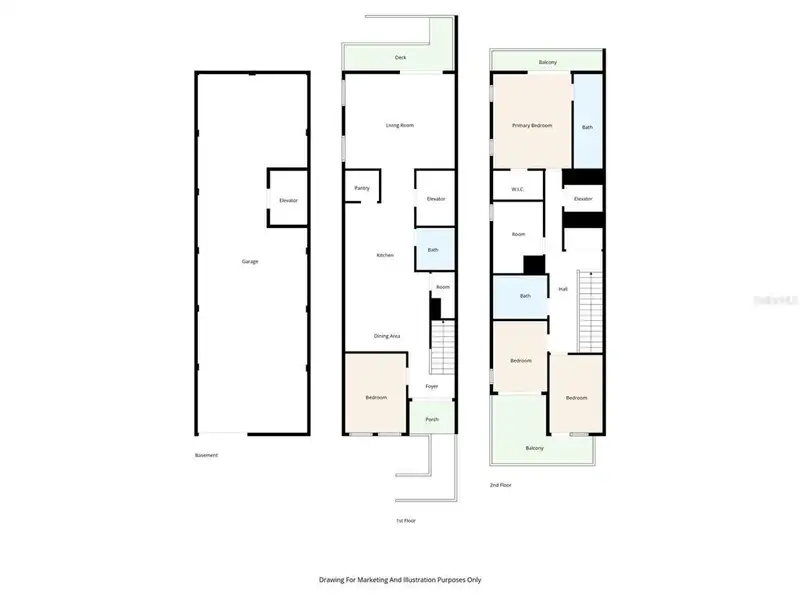 2D floor plan layout of this home in , Tampa, FL (Image 4).