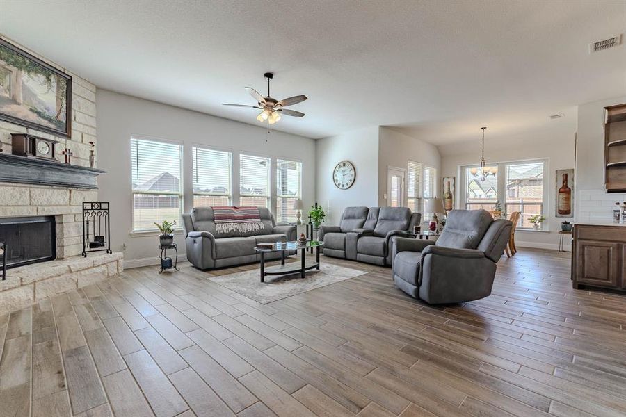 Furnished interior view inside a new home in Coyote Crossing, Godley (Image 31).