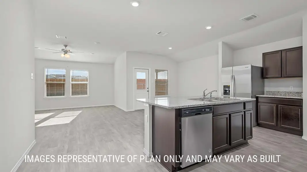 Furnished interior view inside a new home in Pecan Creek, Temple (Image 3). Furnished interior view inside a new home in Pecan Creek, Temple (Image 3).