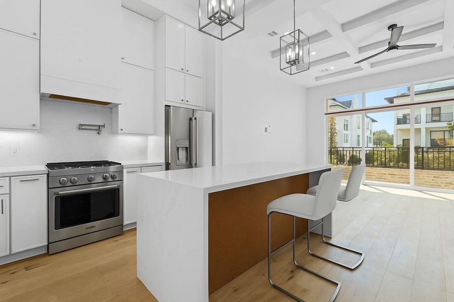 Furnished interior view inside a new home in , Houston (Image 17).