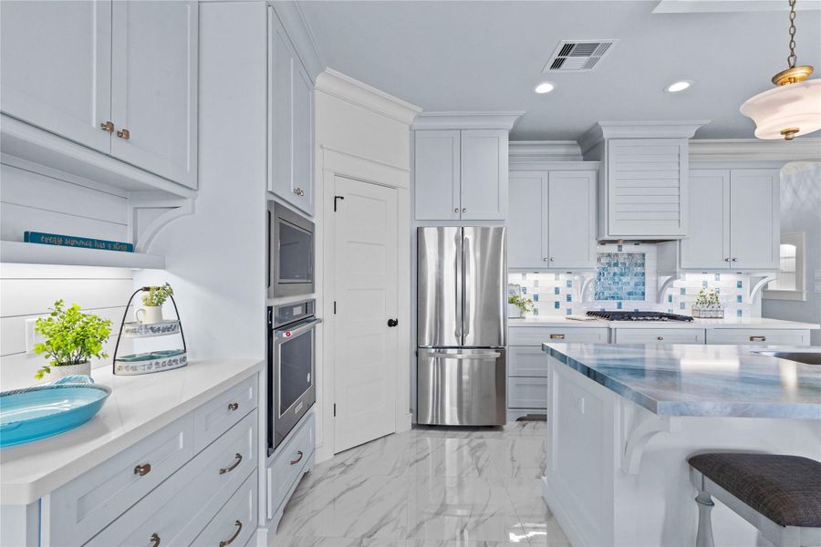 Furnished interior view inside a new home in , Bayou Vista (Image 7).