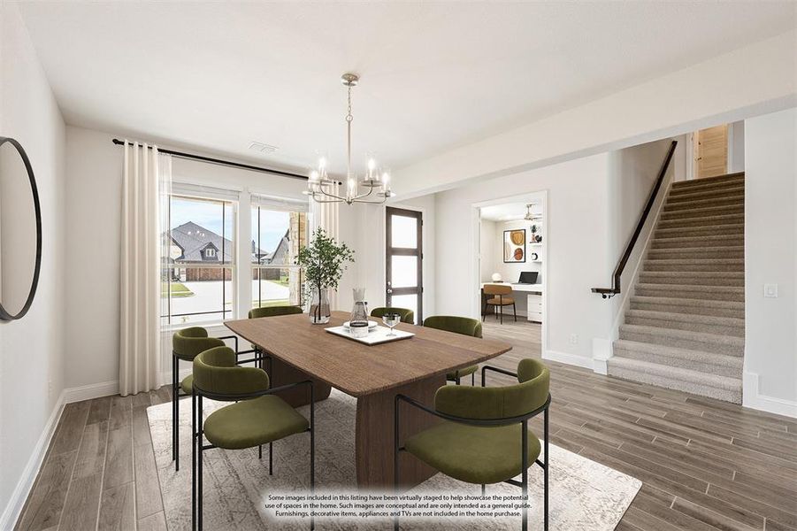 Furnished interior view inside a new home in Sunrise at Garden Valley 60-79, Waxahachie (Image 4). Furnished interior view inside a new home in Sunrise at Garden Valley 60-79, Waxahachie (Image 4).