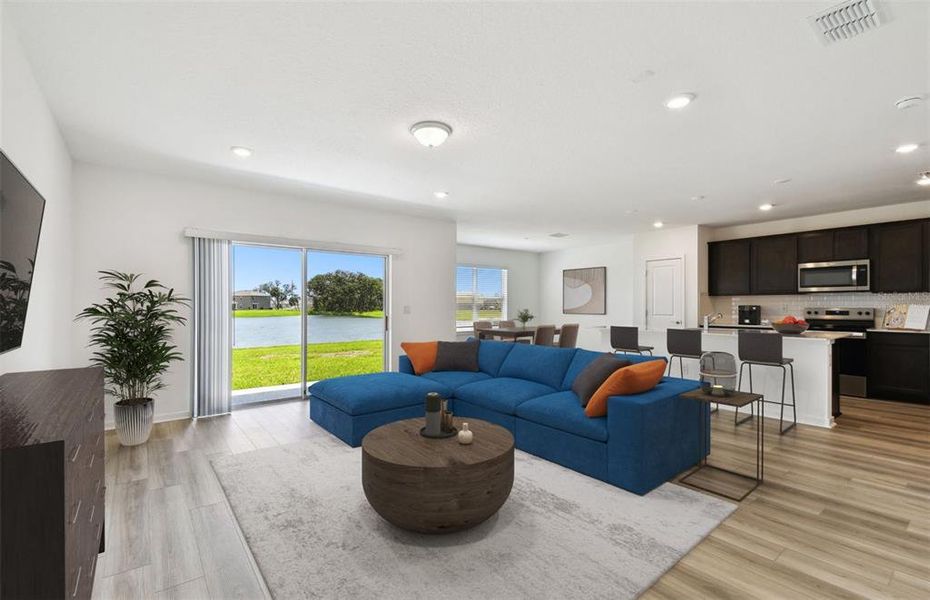 Furnished interior view inside a new home in Oakfield Lakes, Parrish (Image 6).
