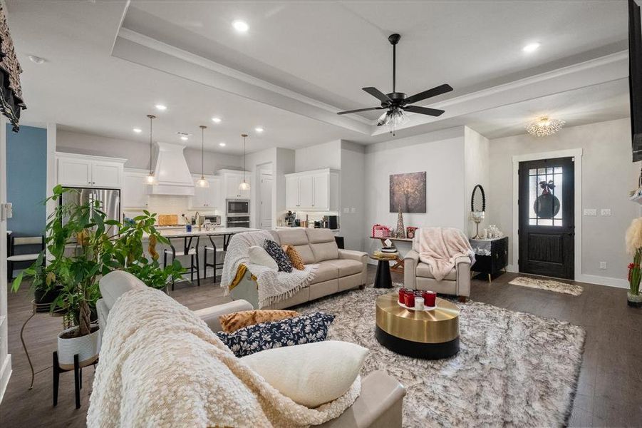 Furnished interior view inside a new home in Ladera at the Reserve, Mansfield (Image 6).