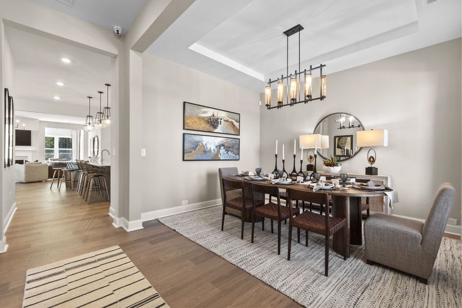 Representative furnished interior of a home built from the Whitmore II by Taylor Morrison in Estates at Sugar Creek, Indian Land (Image 8).