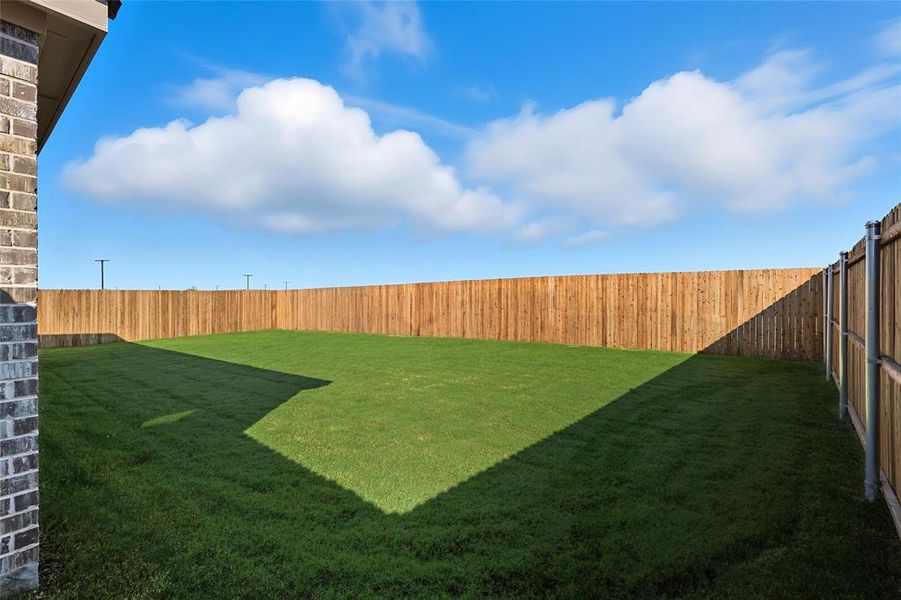 View of fenced backyard View of fenced backyard