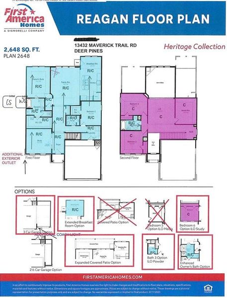 Floor Plan and Upgraded Options!