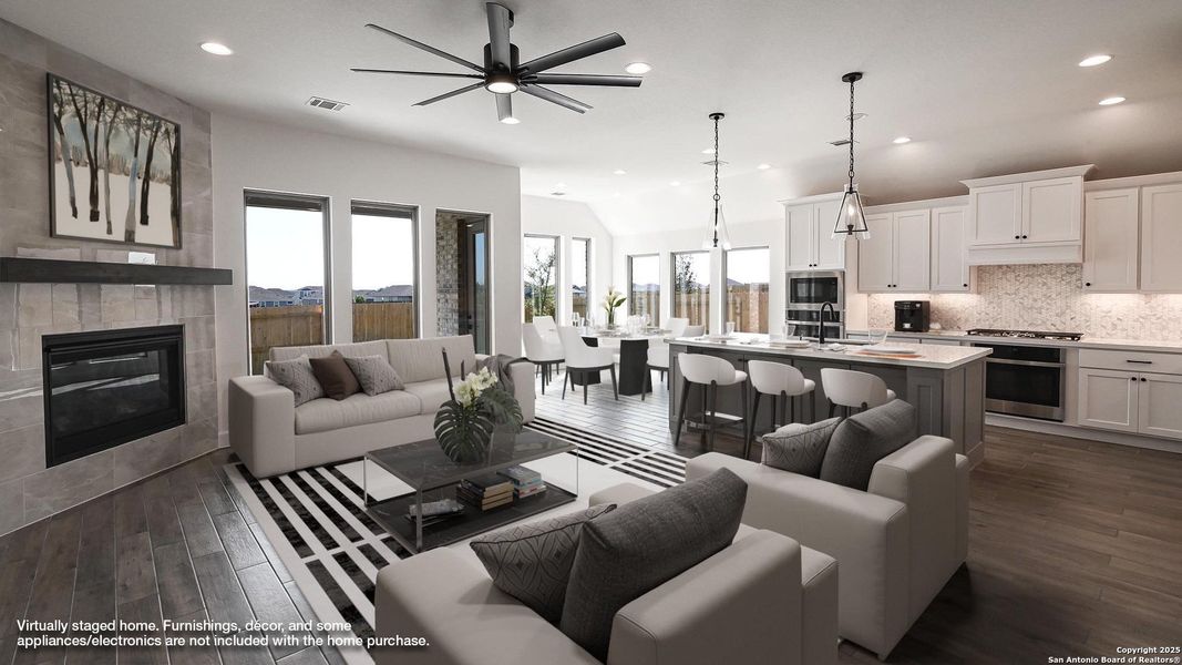 Furnished interior view inside a new home in Cibolo Valley Heights 65', Cibolo (Image 13). Furnished interior view inside a new home in Cibolo Valley Heights 65', Cibolo (Image 13).