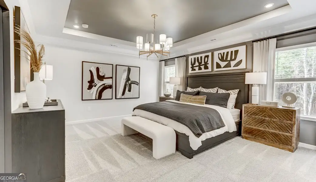 Furnished interior view inside a new home in Bryson Farms, Byron (Image 8). Furnished interior view inside a new home in Bryson Farms, Byron (Image 8).