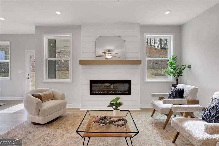 Furnished interior view inside a new home in The Paddocks at Doc Hughes, Buford (Image 11).