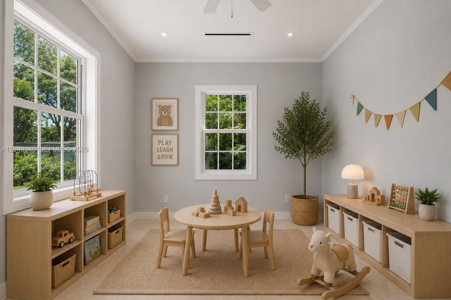 Furnished interior view inside a new home in , South Miami (Image 16).