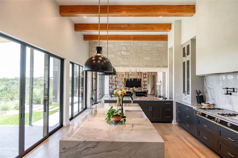Furnished interior view inside a new home in , Blanco (Image 8).