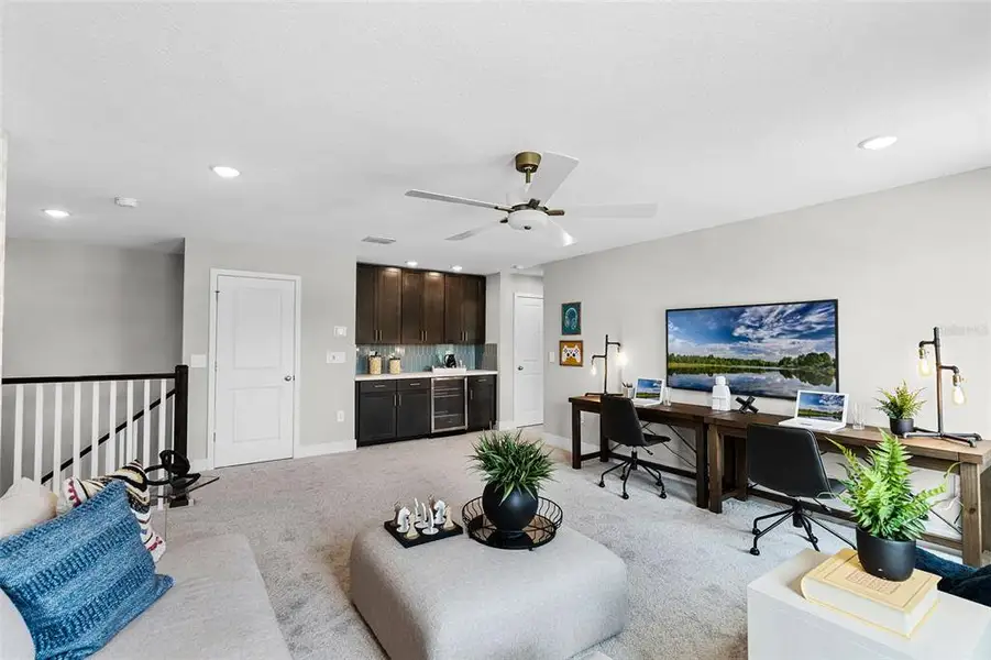 Furnished interior view inside a new home in Eden Crest, Apopka (Image 23). Furnished interior view inside a new home in Eden Crest, Apopka (Image 23).