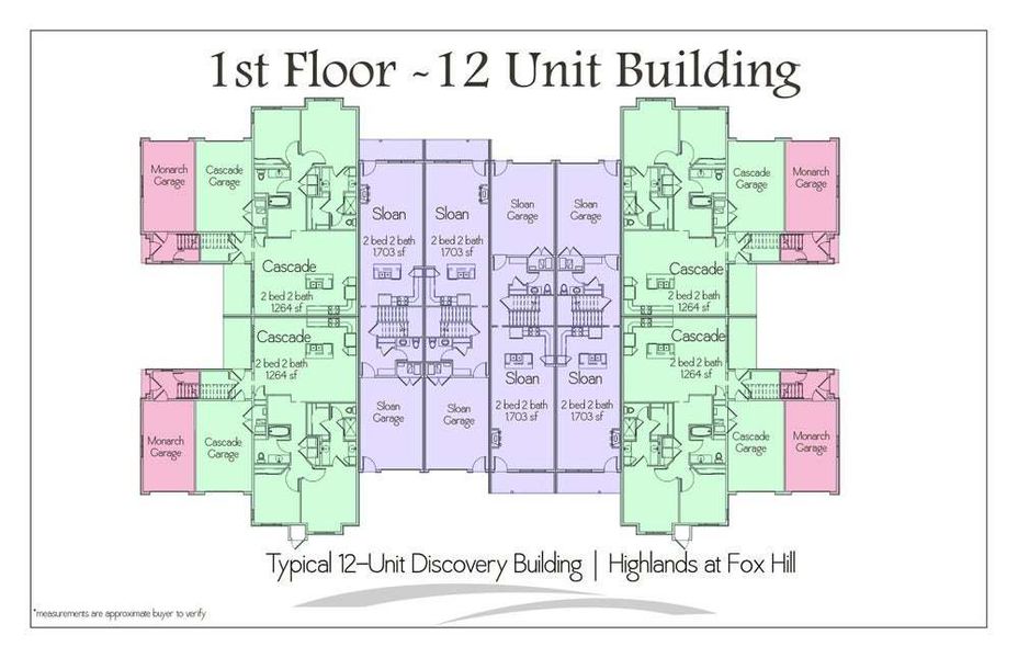 Floor Plate 12 Unit - Lower Level