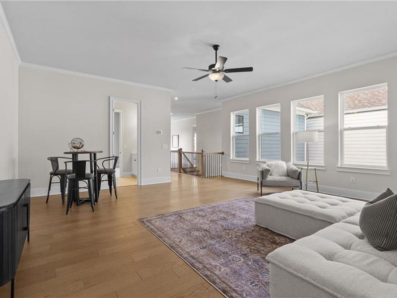 Furnished interior view inside a new home in The Village at Towne Lake, Woodstock (Image 49).