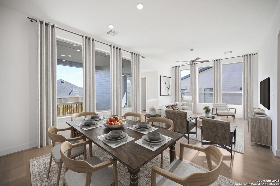 Furnished interior view inside a new home in Weston Oaks, San Antonio (Image 13). Furnished interior view inside a new home in Weston Oaks, San Antonio (Image 13).