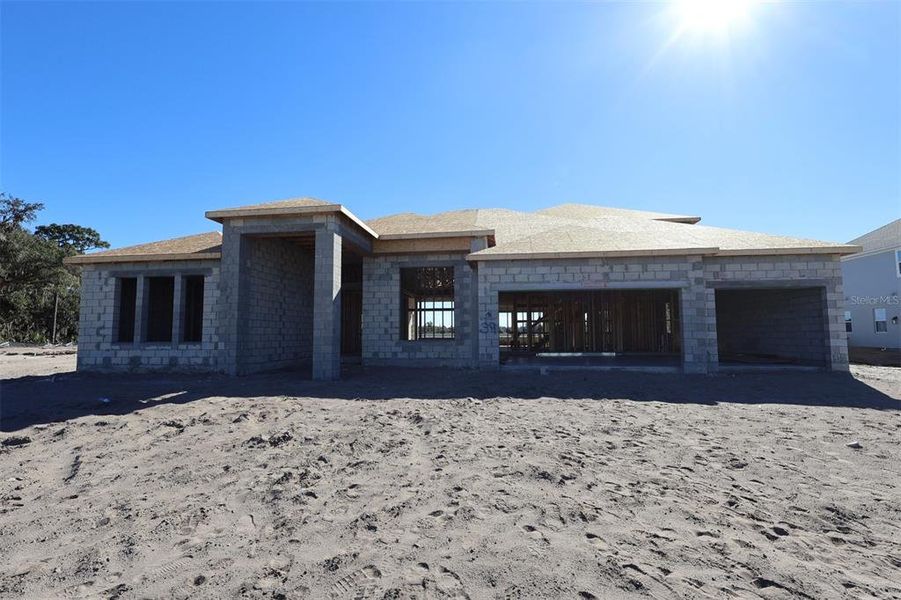 In-progress construction of a new home in Solace at Corner Lake, Orlando, FL (Image 7).