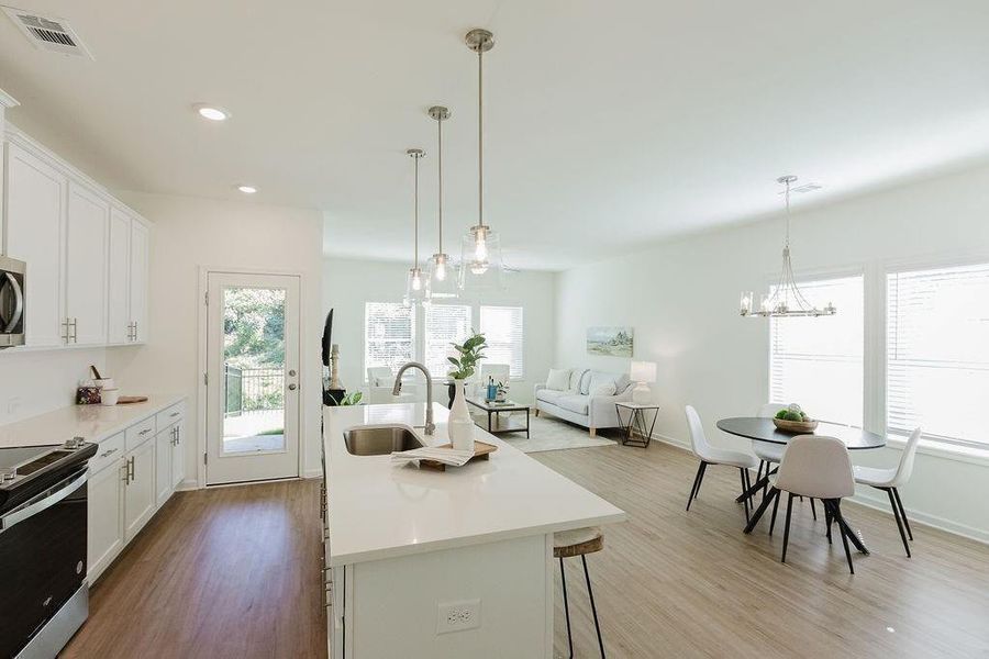 Furnished interior view inside a new home in Downtown Fausett, Dawsonville (Image 5).