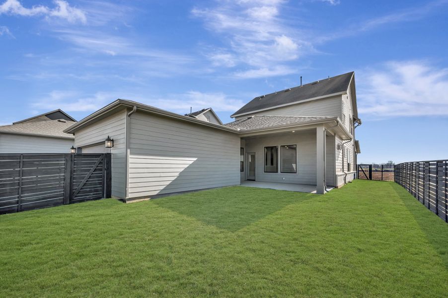 Exterior details and patio area of a home in Indigo - Enclave Collection, Richmond (Image 4).