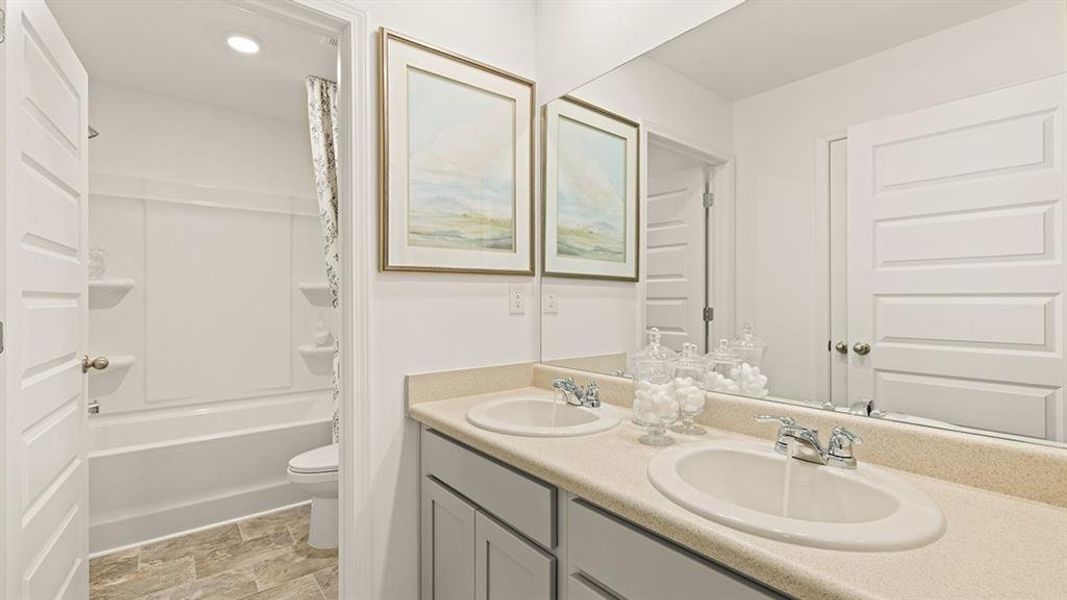 Furnished interior view inside a new home in Brooks Station, Dacula (Image 13).