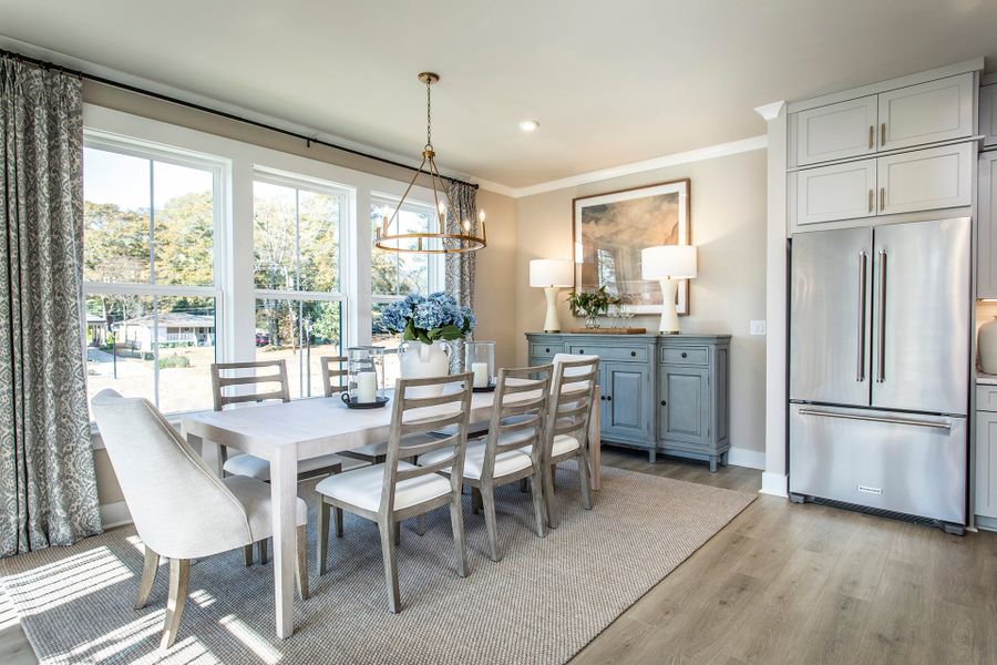 Furnished interior view inside a new home in The Groves at Myrtle, Roswell (Image 8).