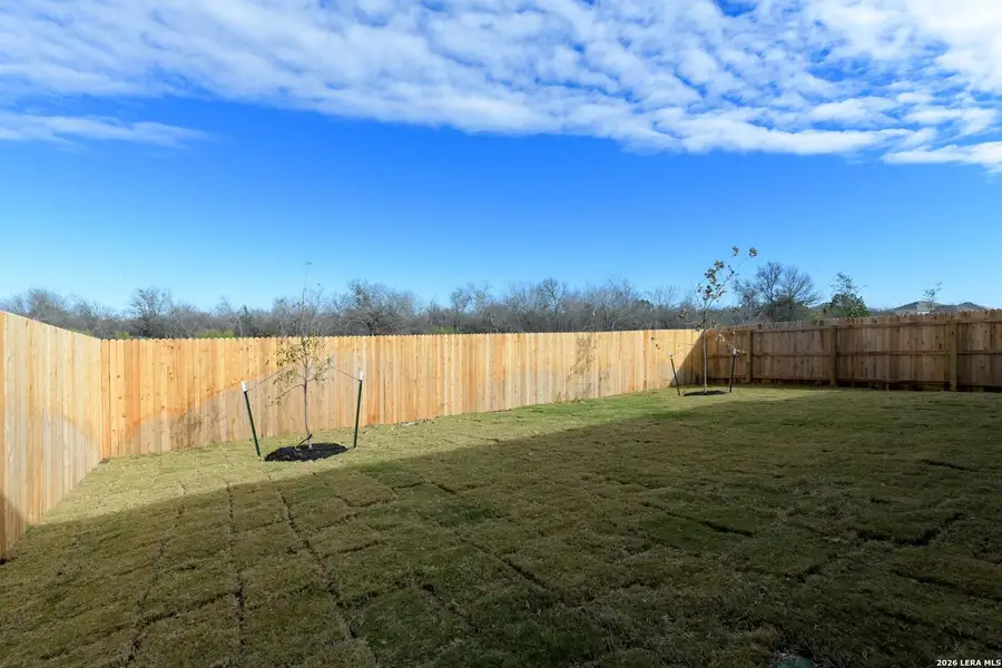 Exterior details and patio area of a home in Nopal Valley, San Antonio (Image 3).
