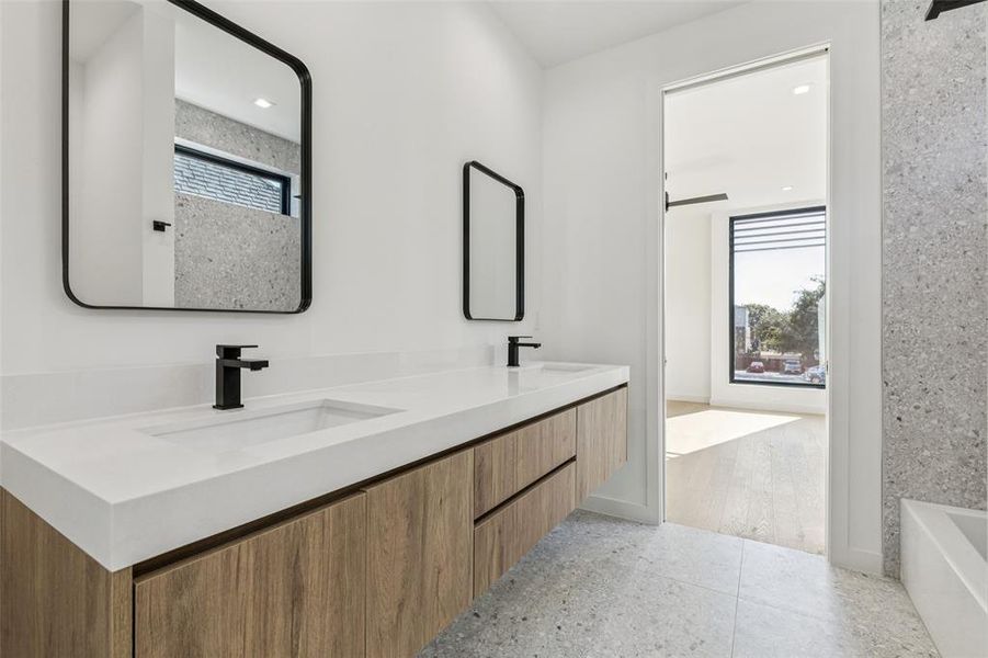 Furnished interior view inside a new home in , Dallas (Image 14).